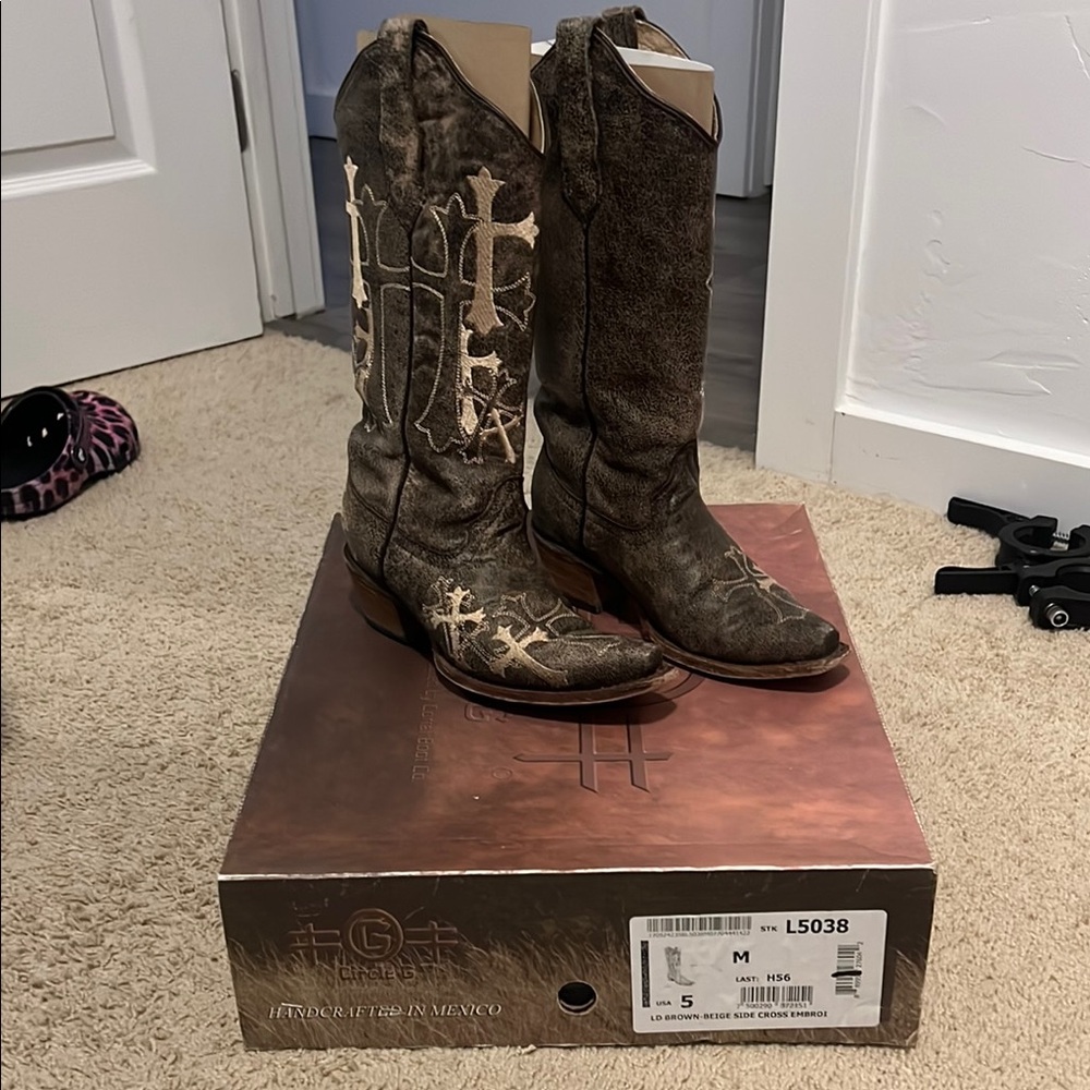 Lucchese Brown Western Boots